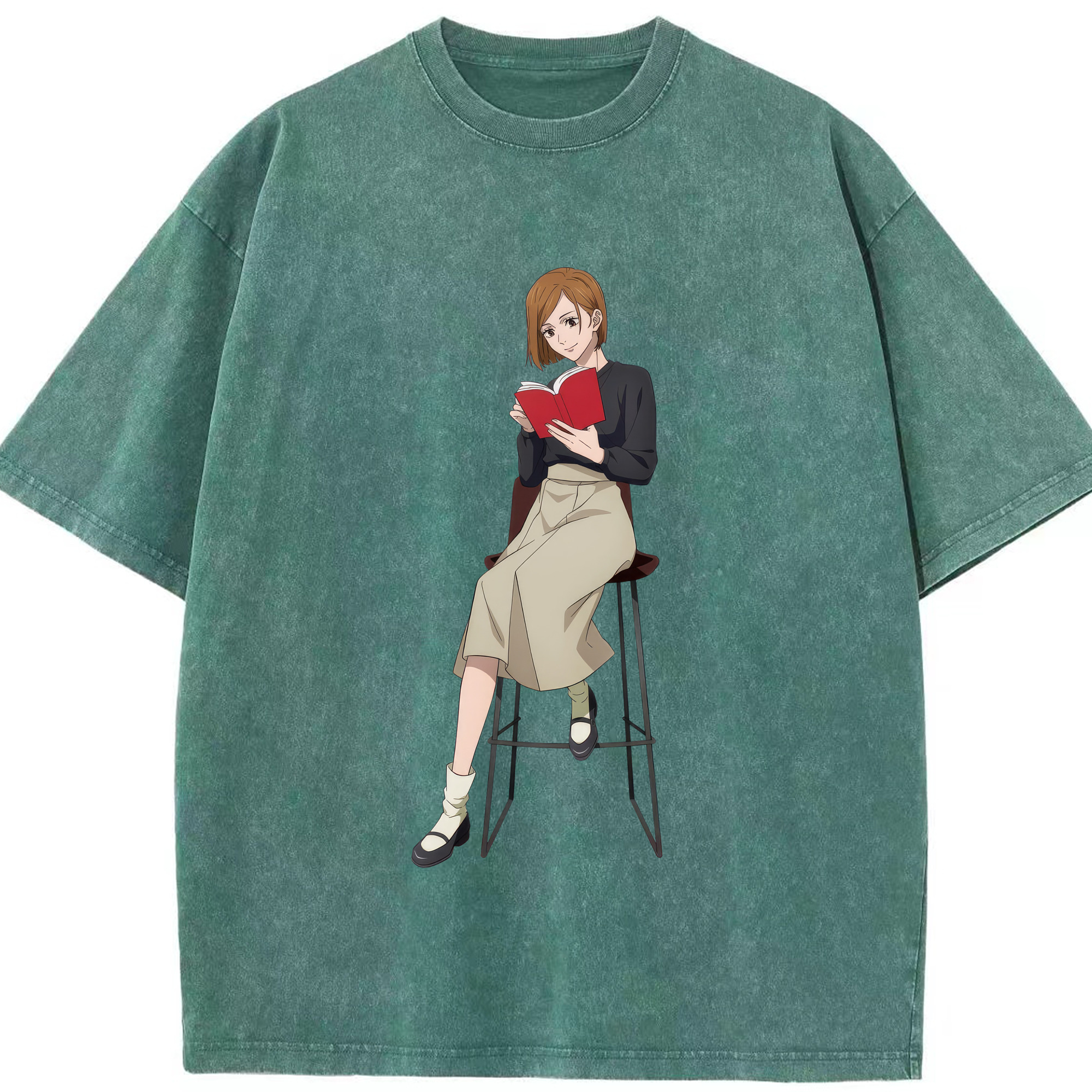 （画像用） 呪術廻戦 Jujutsu Kaisen 綿100% ヴィンテージ風 半袖Tシャツ（フロントプリント）